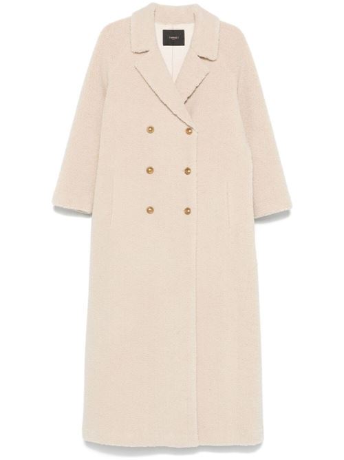 Long double-breasted faux fur coat TWINSET | 242TS2180.07222